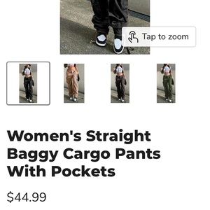 Woman’s Baggy Cargo Pants by LEGLETIC